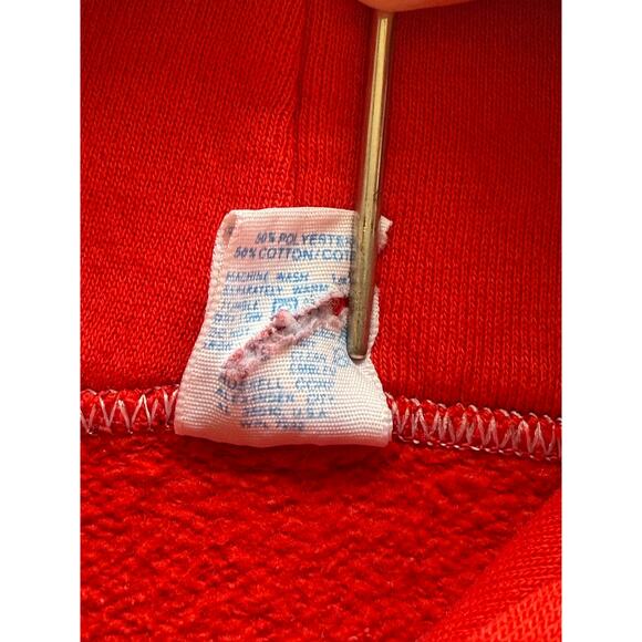 Vintage 1980s Georgia Bulldogs Russell Athletic Repaired Red Hoodie Size Small - Picture 5 of 8
